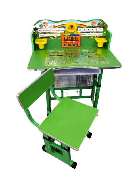 Newest Folding Study Table And Chair Green 40 x 40 x 55cm
