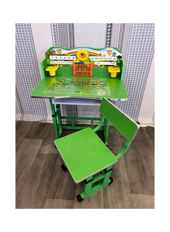 Newest Folding Study Table And Chair Green 40 x 40 x 55cm