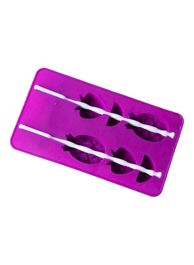 ديو كينج Silicone Ice Cream and Popsicle Mold With Stick Purple  - Image 1