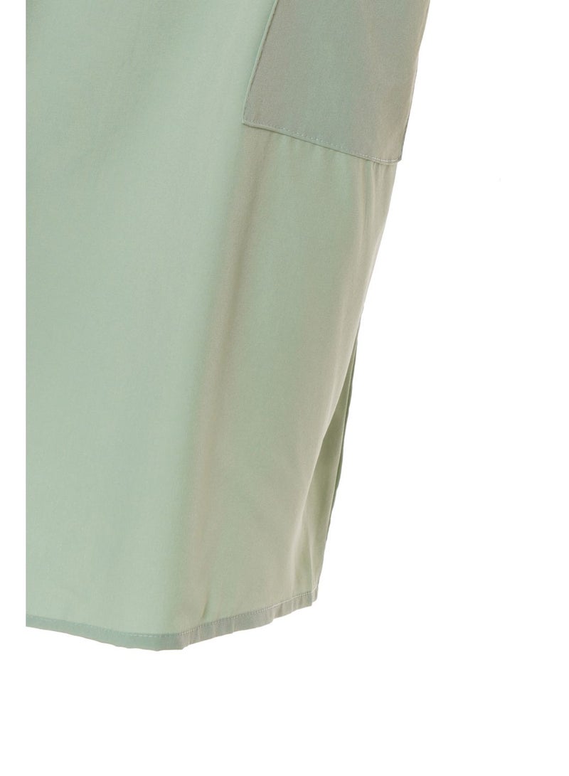 Aila Women'S Casual Knee Length Sleeveless Plain Basic Dress Green - Image 5