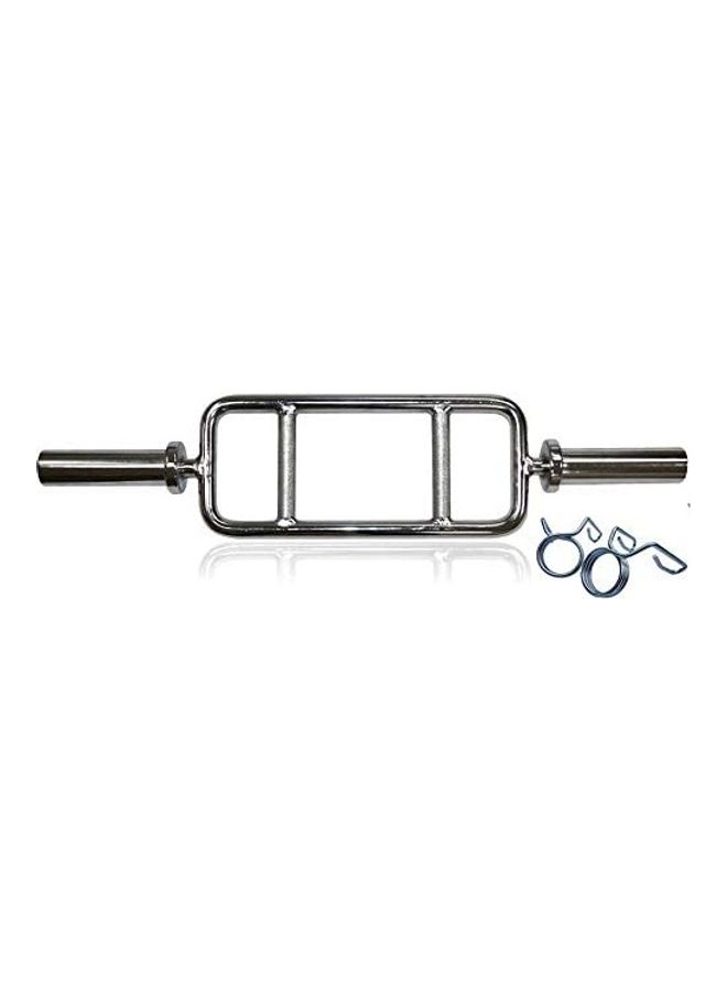 Max Strength Solid Steel 2" Olympic Triceps Biceps Weight Lifting Bar 50cm - Image 1