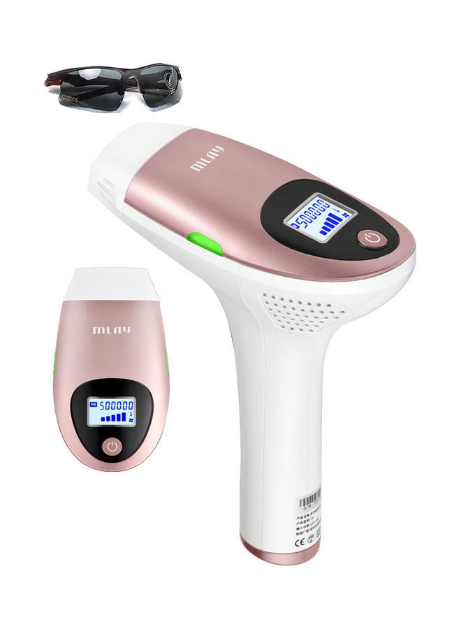 ملاي جهاز إزالة الشعر بالليزر T3، لون وردي وردي