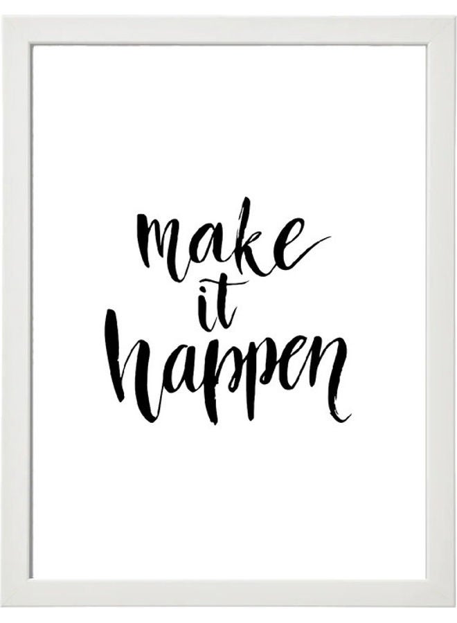MEC Make It Happen Wall Art Poster Frame White 21x30cm - Image 1