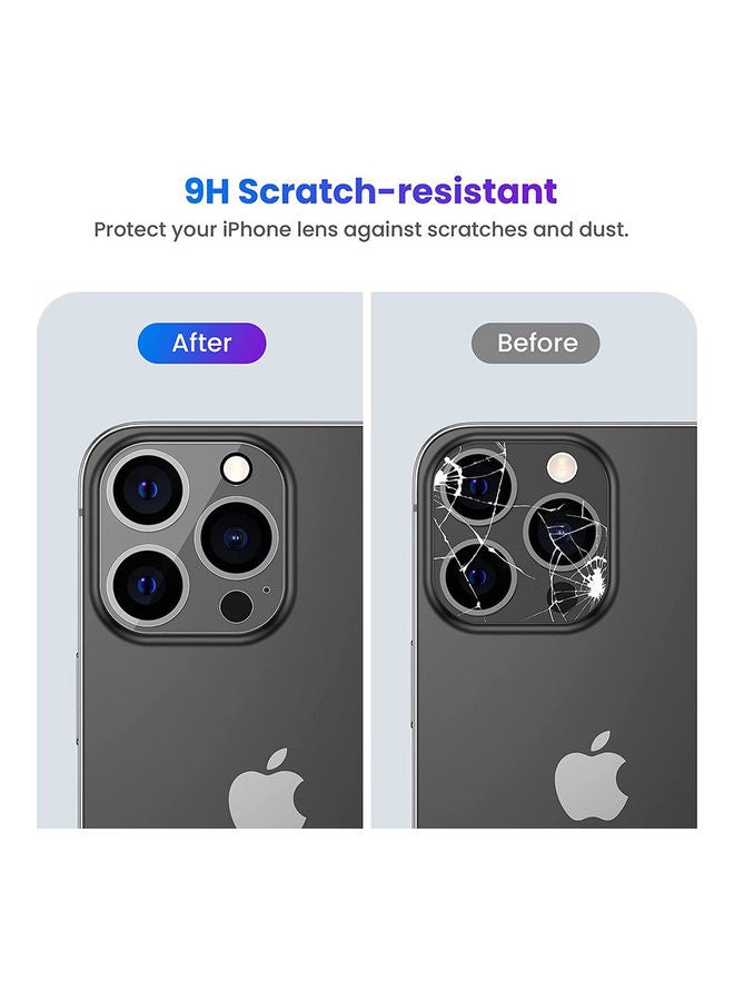 MOCOM 3-Piece Camera Protector Lens Glass For iPhone 13 Pro Max Clear - Image 3