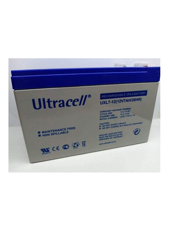 Ultracell Battery-12V7Ah 20Hr White 