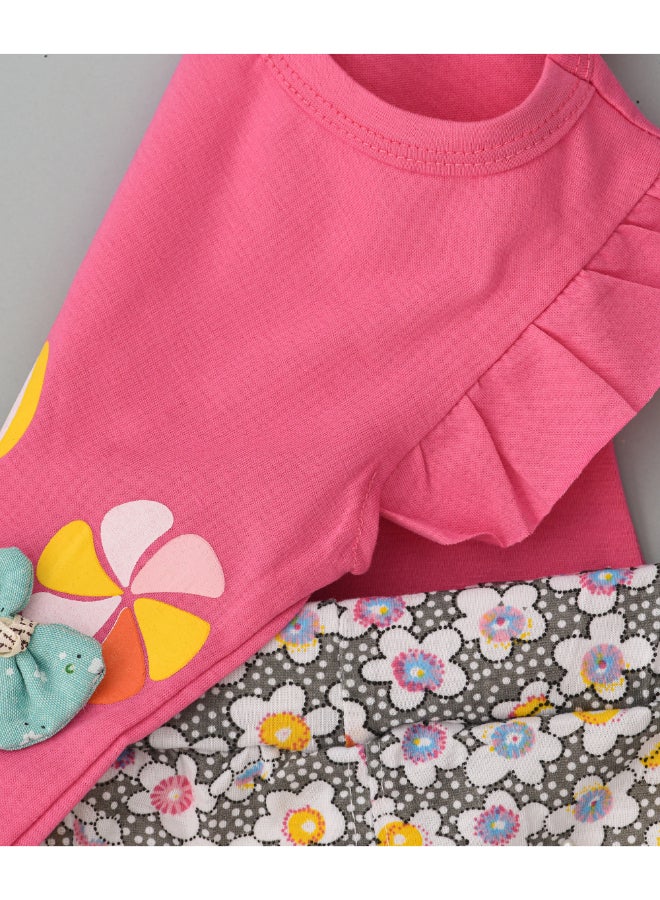 babyqlo Candy Feature Top And Shorts Set Multicolour  - Image 4