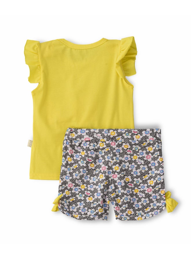 babyqlo - Candy Feature Top And Shorts Set Multicolour - Image 1