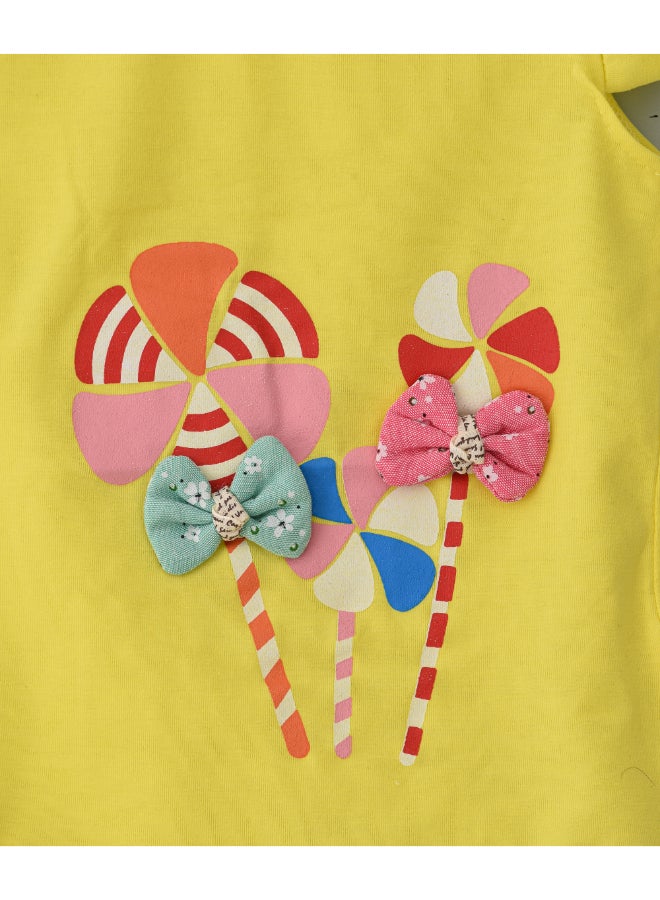babyqlo - Candy Feature Top And Shorts Set Multicolour - Image 1