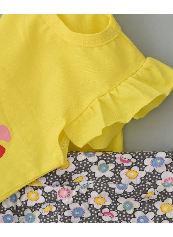babyqlo - Candy Feature Top And Shorts Set Multicolour - Image 1