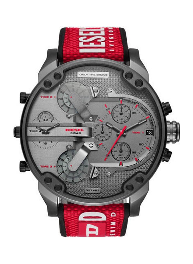 ديزل ساعة يد بعقارب وسوار من الجلد طراز DZ7423 للرجال - Image 1