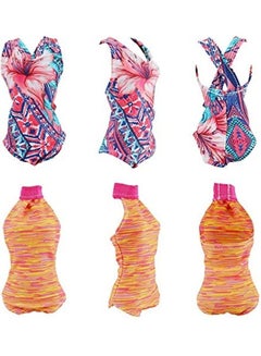 E-TING 10-Piece Beach Swimsuit Bathing Clothes With 5 Pairs Shoes For 11.5 Inch Girl Dolls 8.11 X5.08 X1.30inch  - Image 1