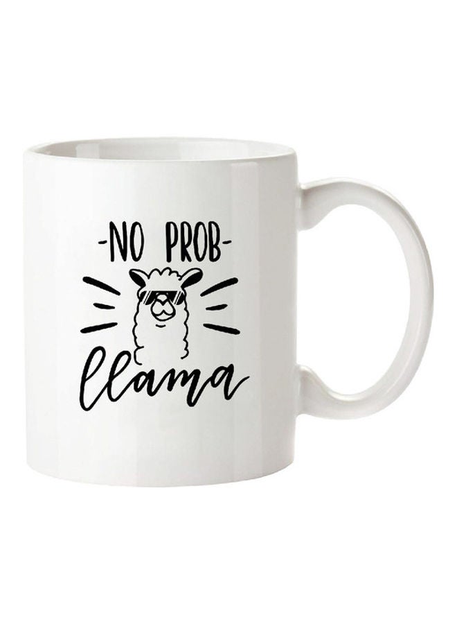 MEC No Probllama Printed Mug White
