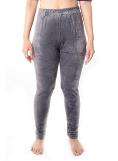 Miss London Velvet Lounge Pants Grey  - Image 1