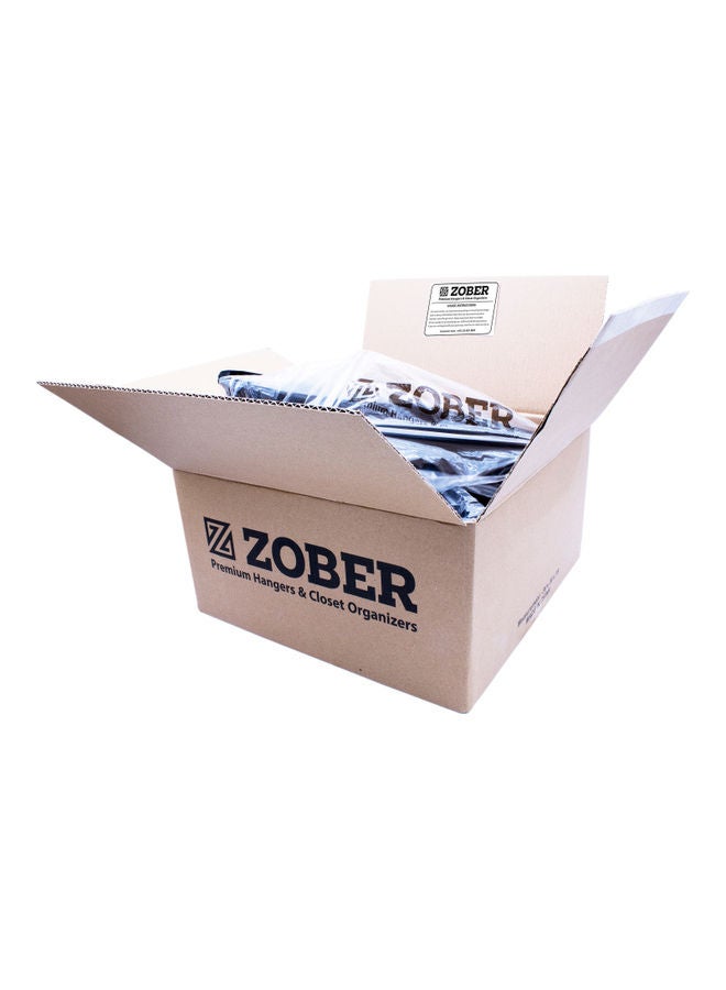 30-Piece Non-Slip 360° Swivel Hook Precisely Cut Notches Wooden Suit Hangers Black 44.5x22.86x1.01cm Black 44.5x22.86x1.01cm