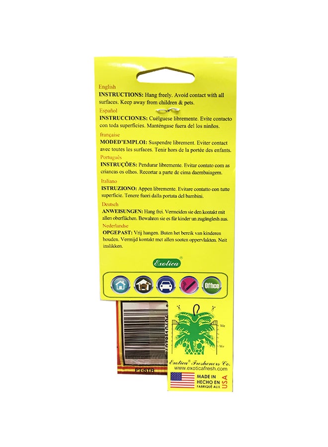 EXOTICA USA Flag Palm Tree Hanging Air Freshener - Strawberry  - Image 2