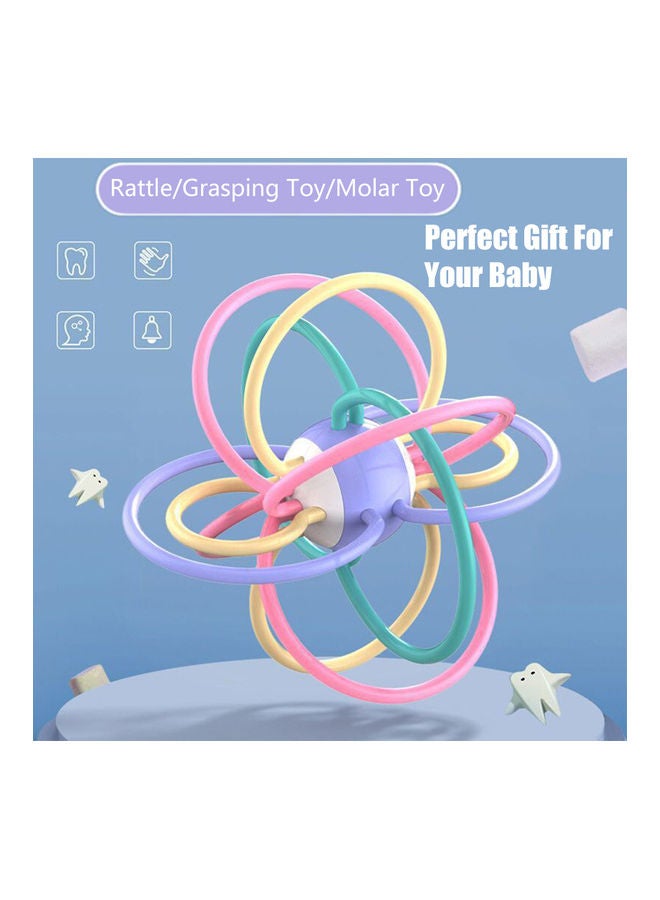 Three-In-One Baby Development Rattle, Grasping and Molar Toy 15 x 15cm