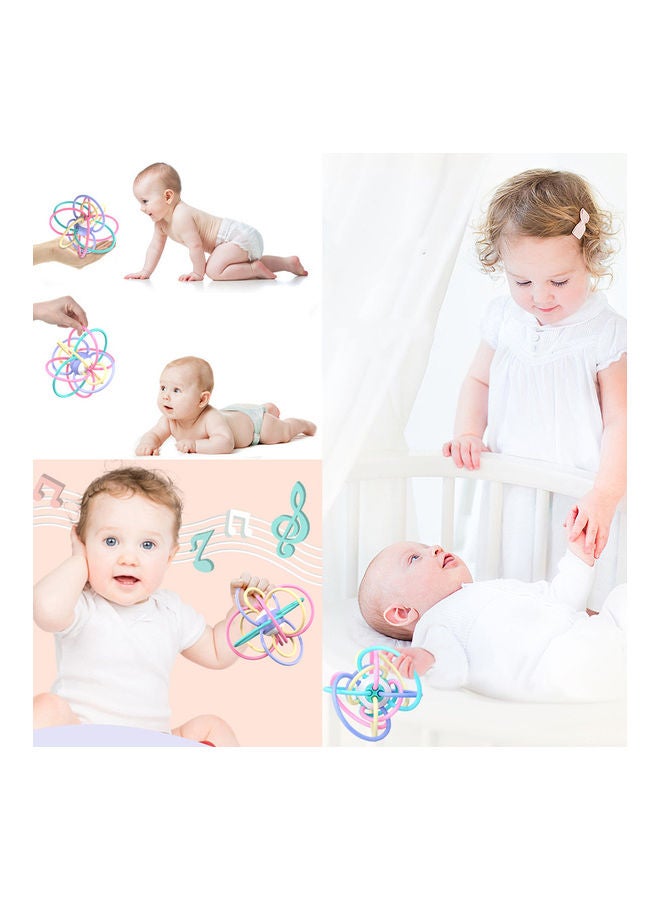 Three-In-One Baby Development Rattle, Grasping and Molar Toy 15 x 15cm