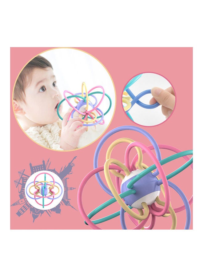 Three-In-One Baby Development Rattle, Grasping and Molar Toy 15 x 15cm