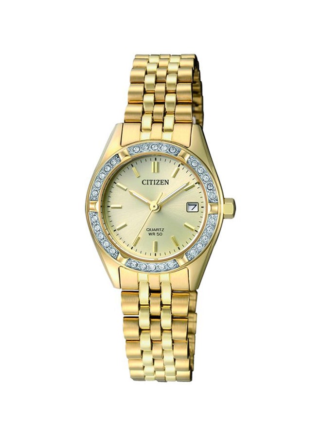 CITIZEN - Women's Analog Quartz Wo Watch With Date And  Crystals - EU6062-50P - Image 1