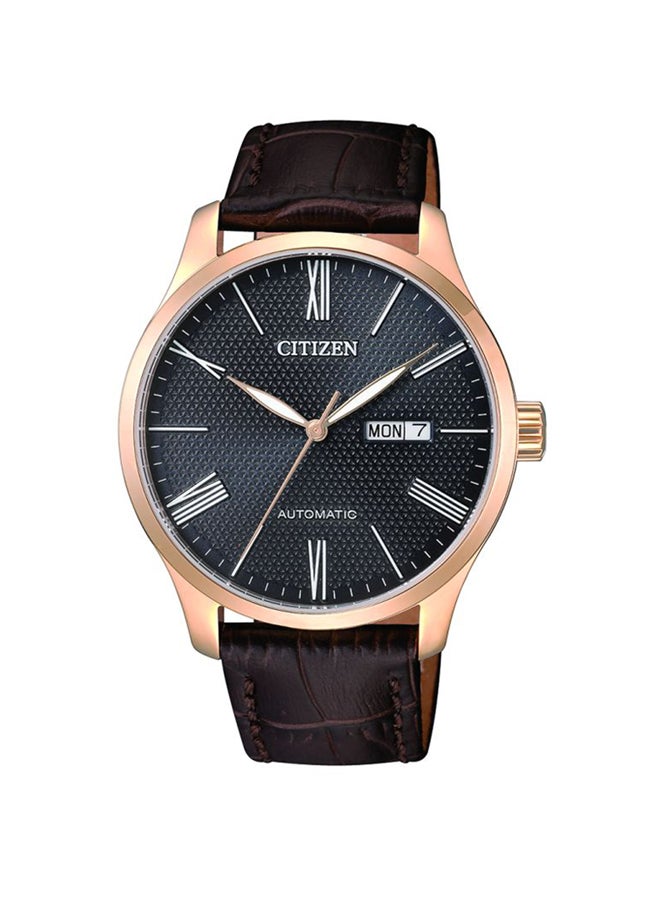 سيتيزن ساعة يد بخاصية عرض ميكانيكي لليوم والتاريخ - طراز ‎‎‎NH8353-00H للرجال - Image 1