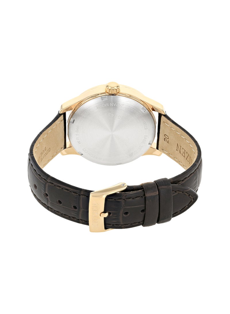 سيتيزن ساعة يد بخاصية عرض ميكانيكي لليوم والتاريخ - طراز ‎‎‎NH8353-00H للرجال - Image 2