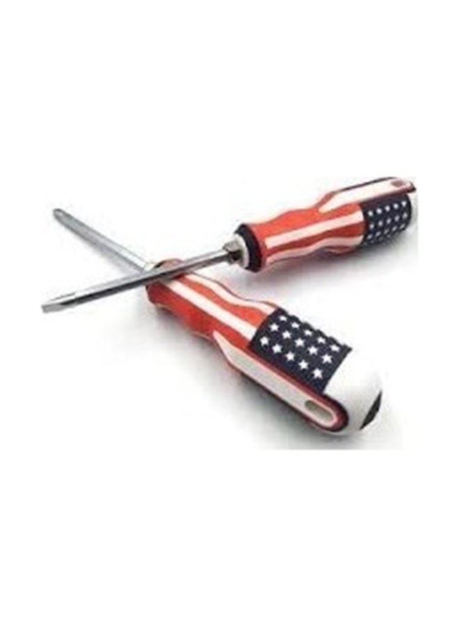 2-In-1 Star And Flat Screwdriver Multicolour 16 x 10.5 x3.5cm - Image 2