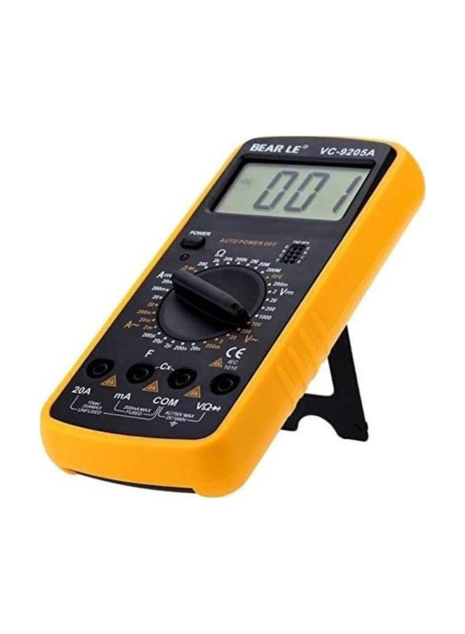 Bear Le Vc-9205A Ac/Dc Professional Electric Tester Digital Multimeter Yellow/Black 26.01x17.30x11.55cm - Image 3