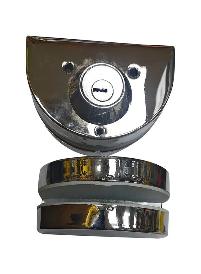 Center Glass Lock Silver 7inch  - Image 1