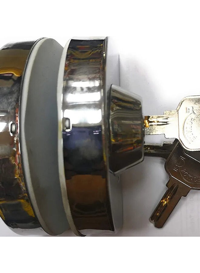 Center Glass Lock Silver 7inch  - Image 3