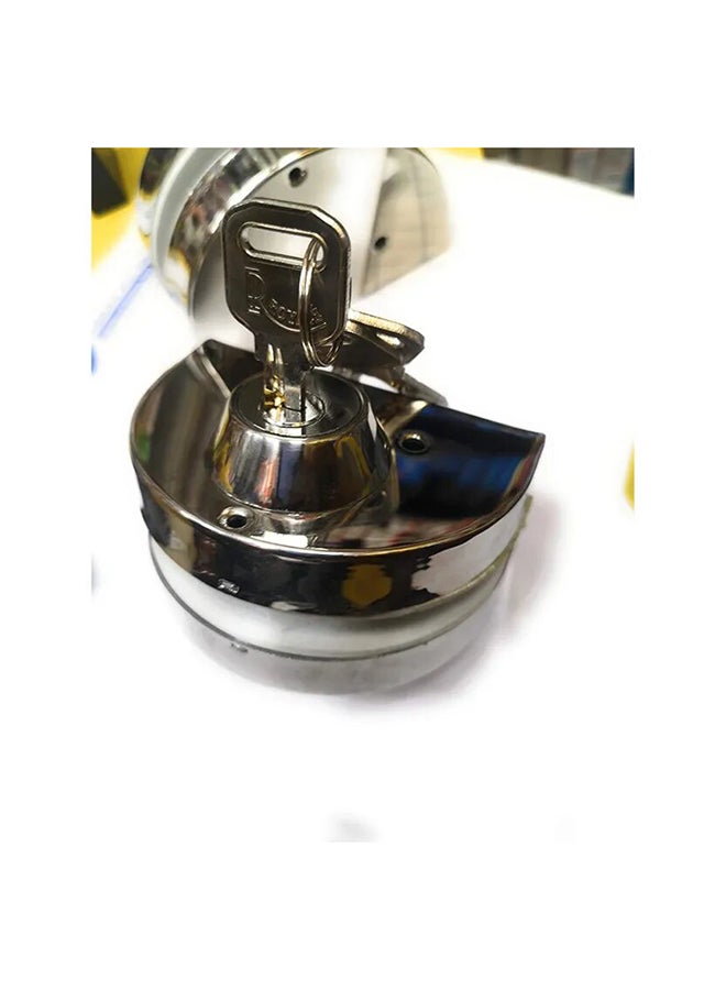 Center Glass Lock Silver 7inch  - Image 4
