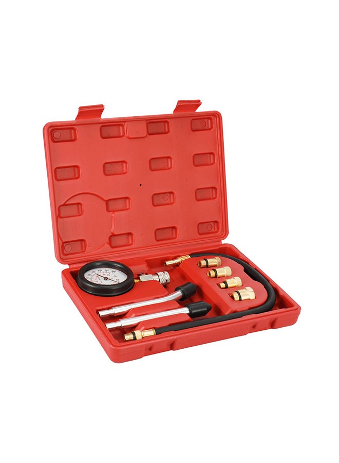 Gasoline Engine Compression Tester Automotive Test Kit With Case Multicolour 21x29.5x5.5cm  - Image 1