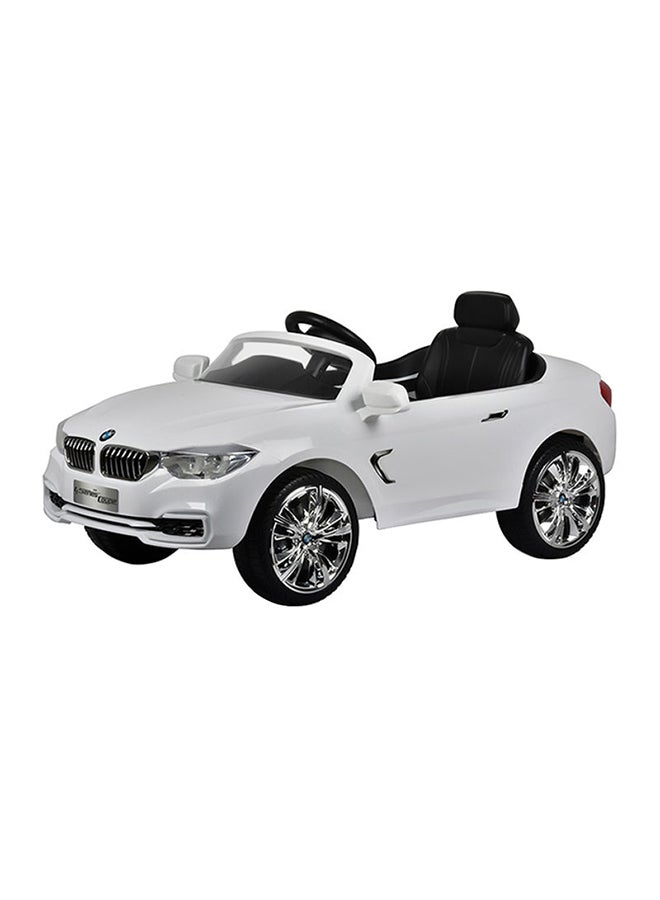 بيوينتي سيارة ركوب كهربائية بي ام دبليو للأطفال مع جهاز تحكم عن بعد سهلة الركوب بلون أبيض أبيض - Image 1