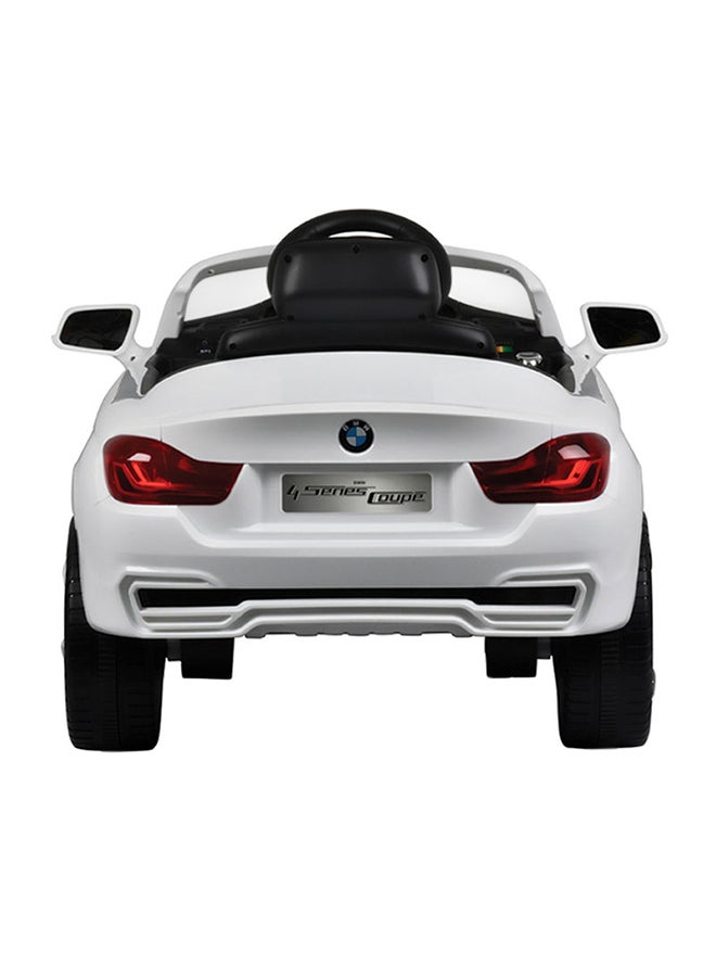 بيوينتي سيارة ركوب كهربائية بي ام دبليو للأطفال مع جهاز تحكم عن بعد سهلة الركوب بلون أبيض أبيض - Image 4