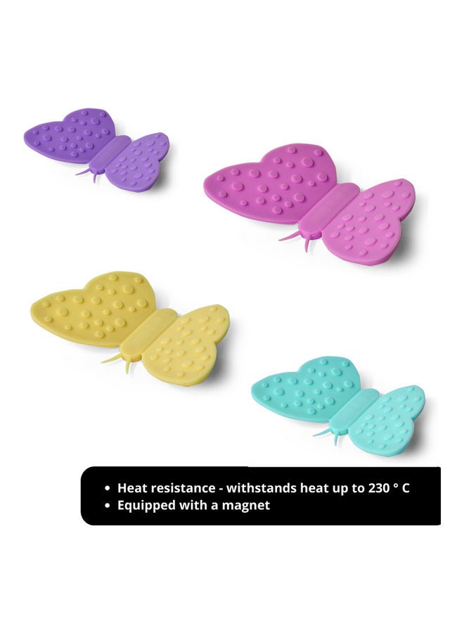 Fissman 2-Piece Butterfly Pot Holder Magnet Set Green  - Image 3