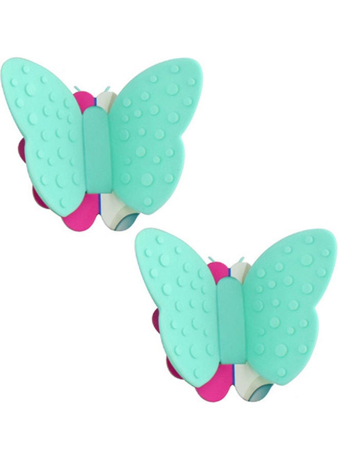 Fissman 2-Piece Butterfly Pot Holder Magnet Set Mint  - Image 1