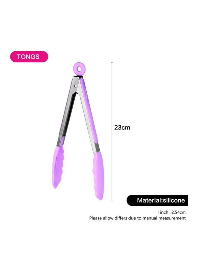 فيسمان ملقط مطبخ مزود بمقبض الأرجواني / الرمادي 23سم - Image 3