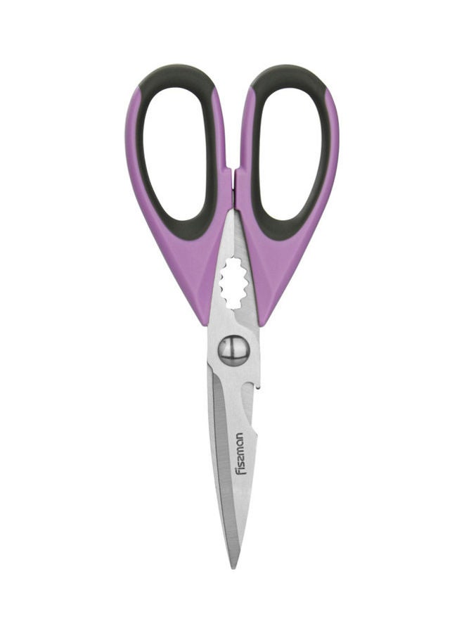 Fissman Kitchen Scissors Purple/Black/Silver 20cm - Image 1