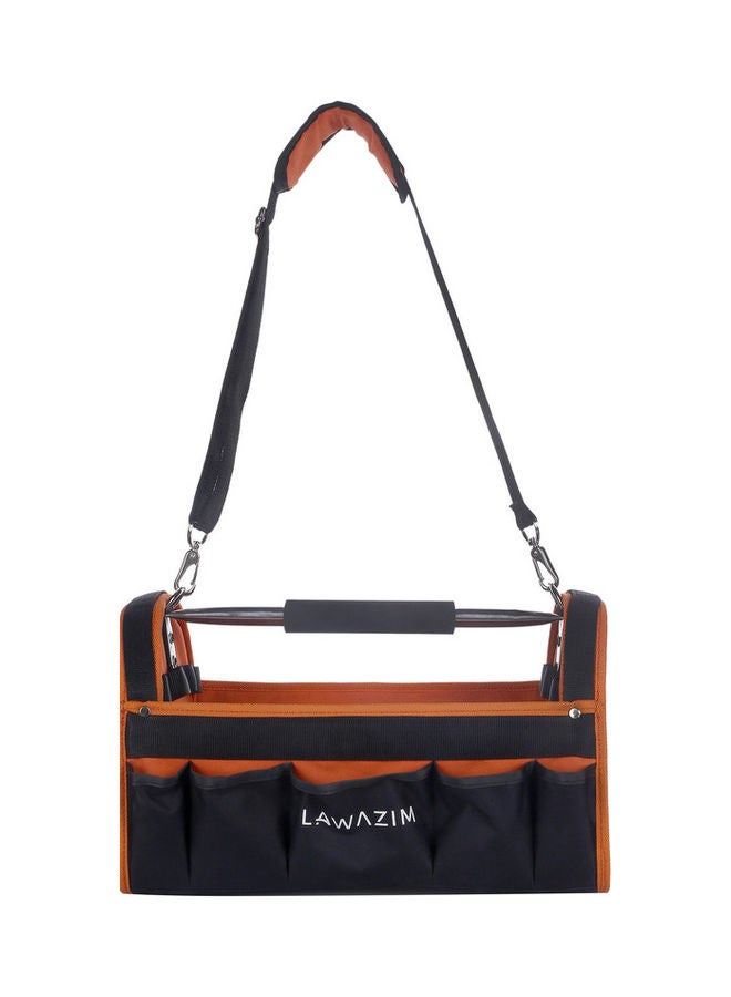 LAWAZIM 100-Piece Heavy Duty Tool Set With Multi Pocket Bag Multicolour 16inch  - Image 5