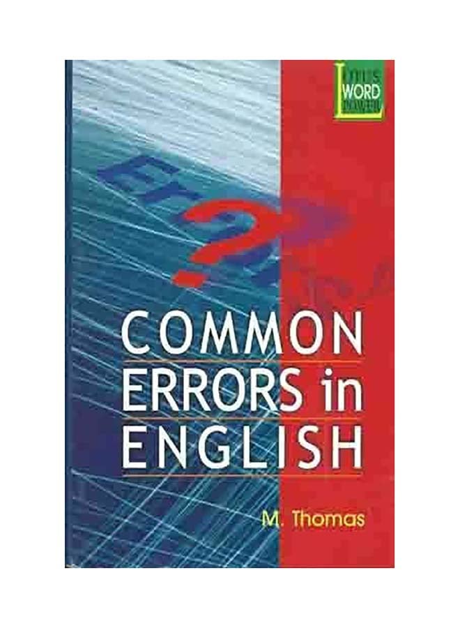 Common Errors in English Paperback English by M. Thomas - 01032018 