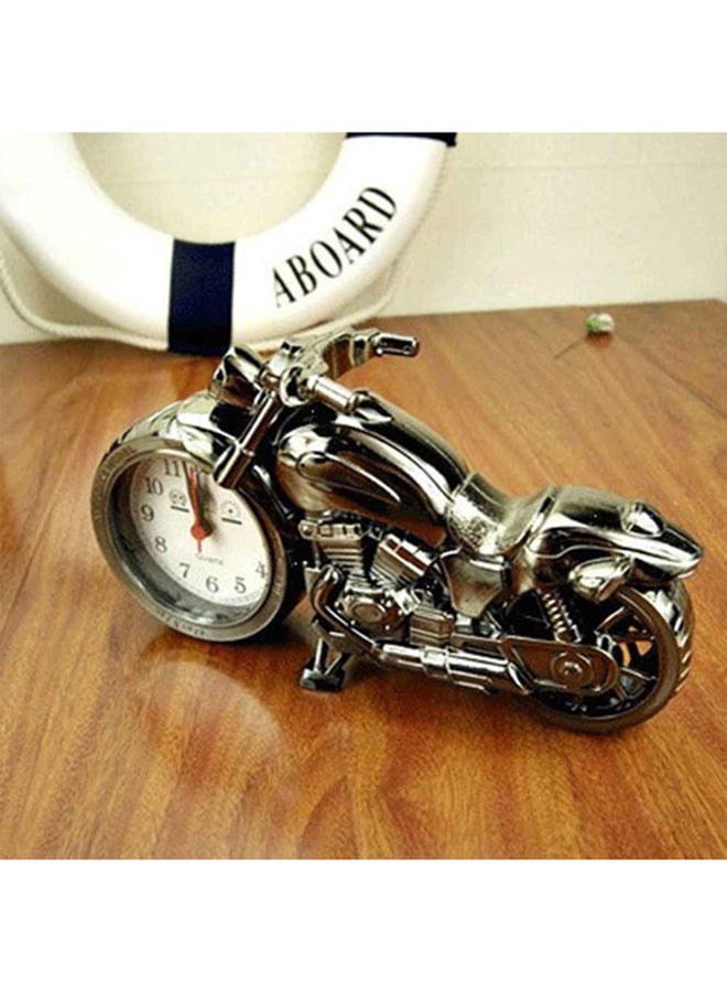 OUTAD Motorbike Pattern Alarm Clock Grey - Image 2