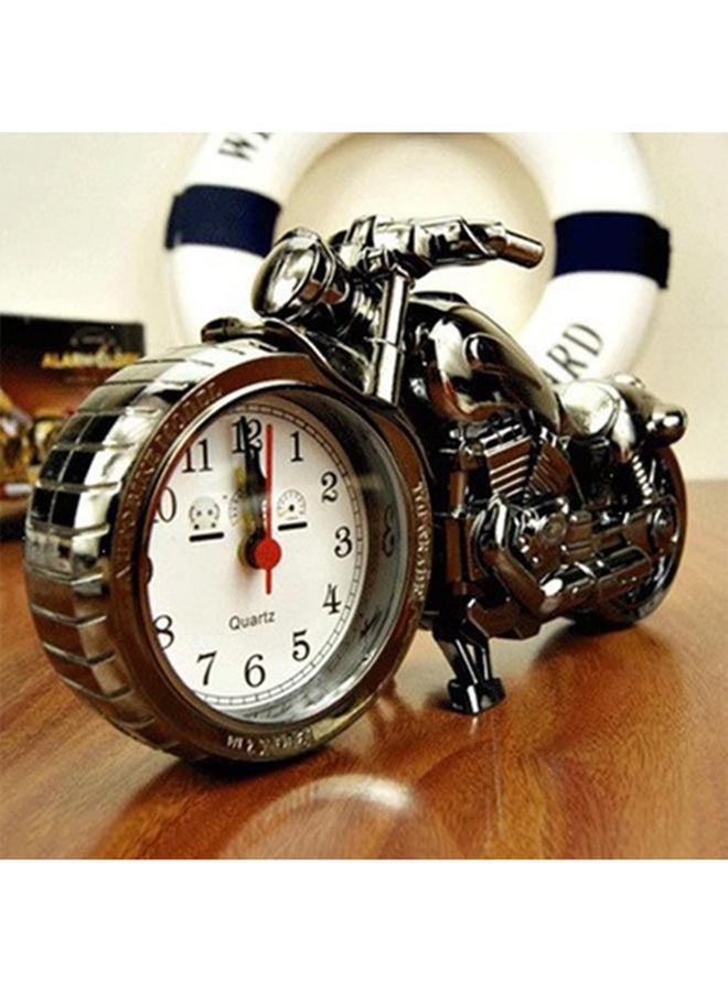 OUTAD Motorbike Pattern Alarm Clock Grey - Image 5