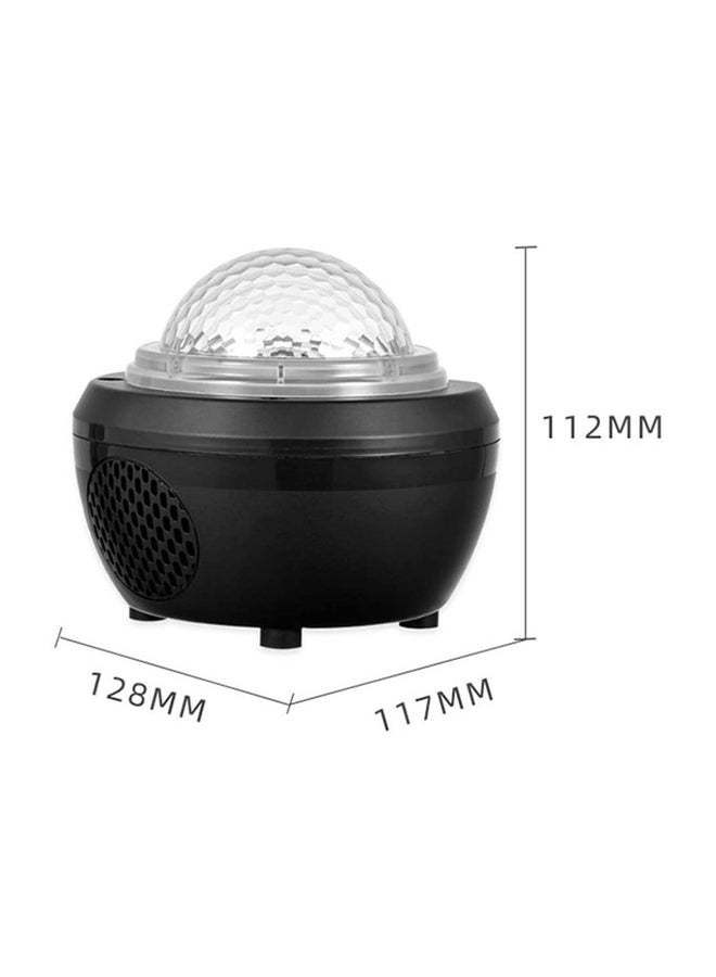 Generic - 2 in 1 Starry Projector w/LED Nebula Cloud with Remote Control& Built-in Music Player Ocean Wave Star Black - Image 1