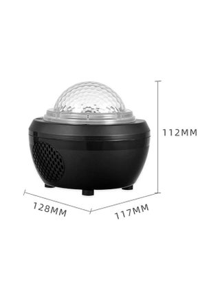 2-In-1 Star Projector LED Night Light With Remote Control Black/Blue - view 2