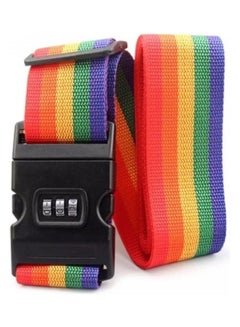 MARGOUN 2-Piece 3-Digit Lock Combination Luggage Belt Set Multicolour  - Image 3