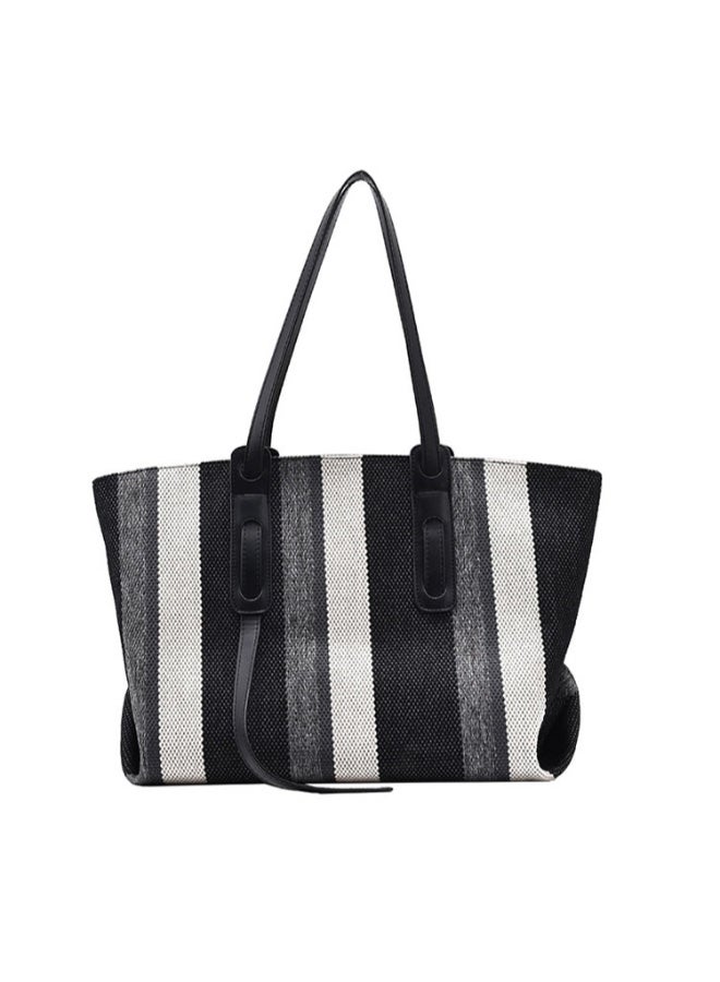 Big Bag Contrast Color Shoulder Bag Multicolour  - Image 1