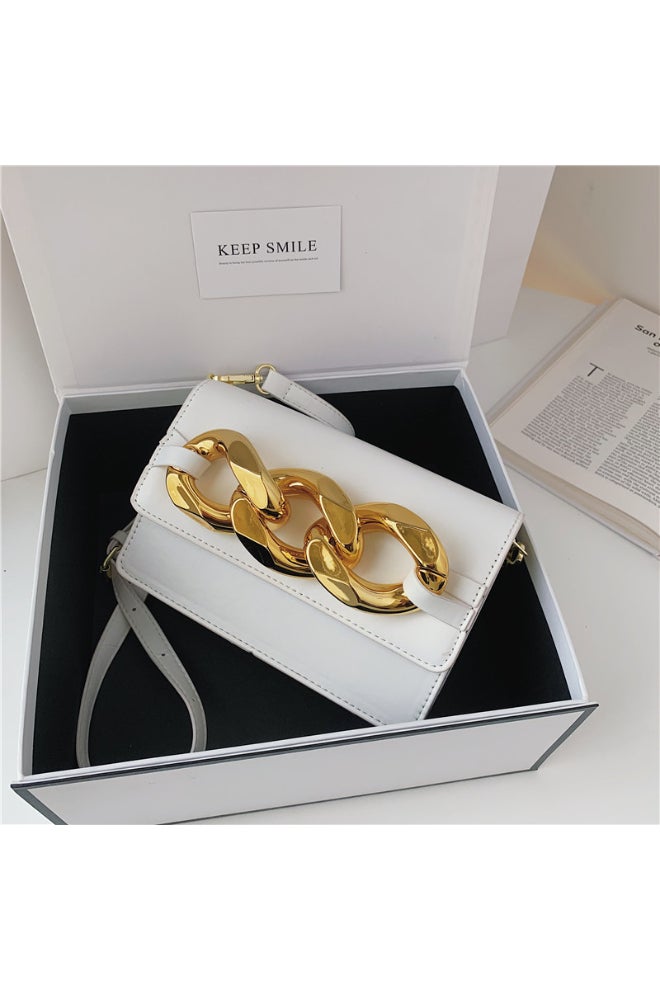 Hand Bag Korea Style Purses Fashion Handbag Rup Art White - Image 2