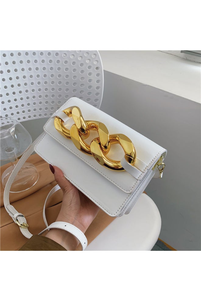 Hand Bag Korea Style Purses Fashion Handbag Rup Art White - Image 3