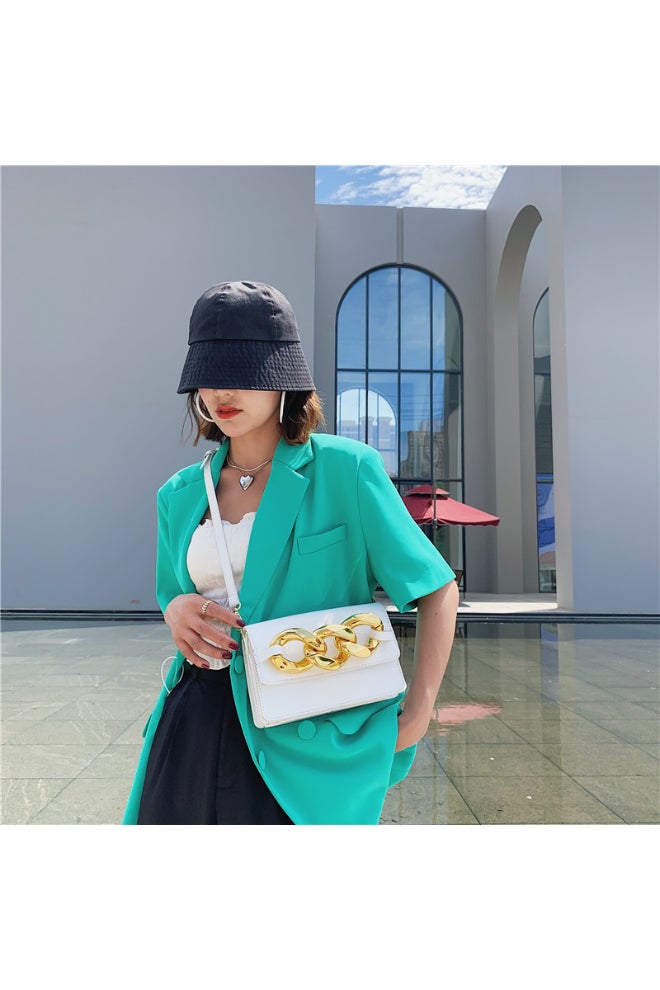 Hand Bag Korea Style Purses Fashion Handbag Rup Art White - Image 5