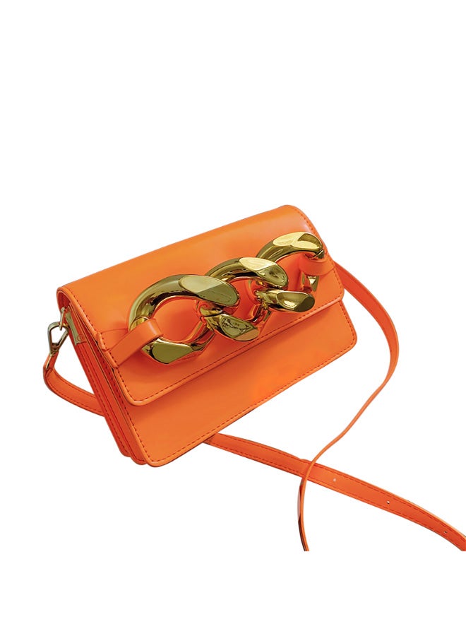 Lady Hand Bag Korea Style Purses Fashion Handbag Rup Art Orange  - Image 1