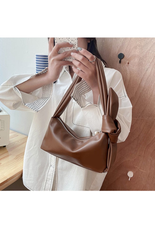 Ladies Cute Shoulder Beg Brown  - Image 2